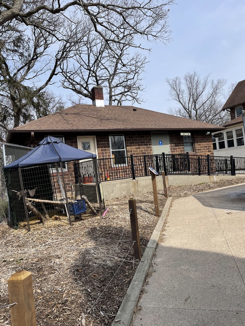 Bathrooms and Opossum Exhibit