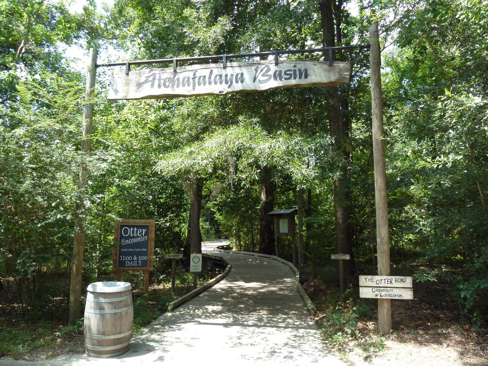 Baton Rouge Zoo - Entrance To River Otter Exhibit