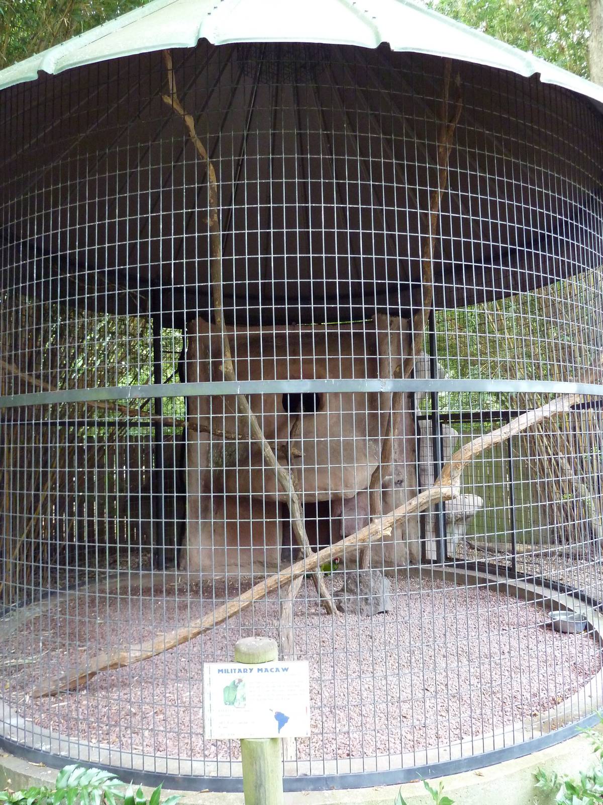 Baton Rouge Zoo - Military Macaw Corn-Crib Cage