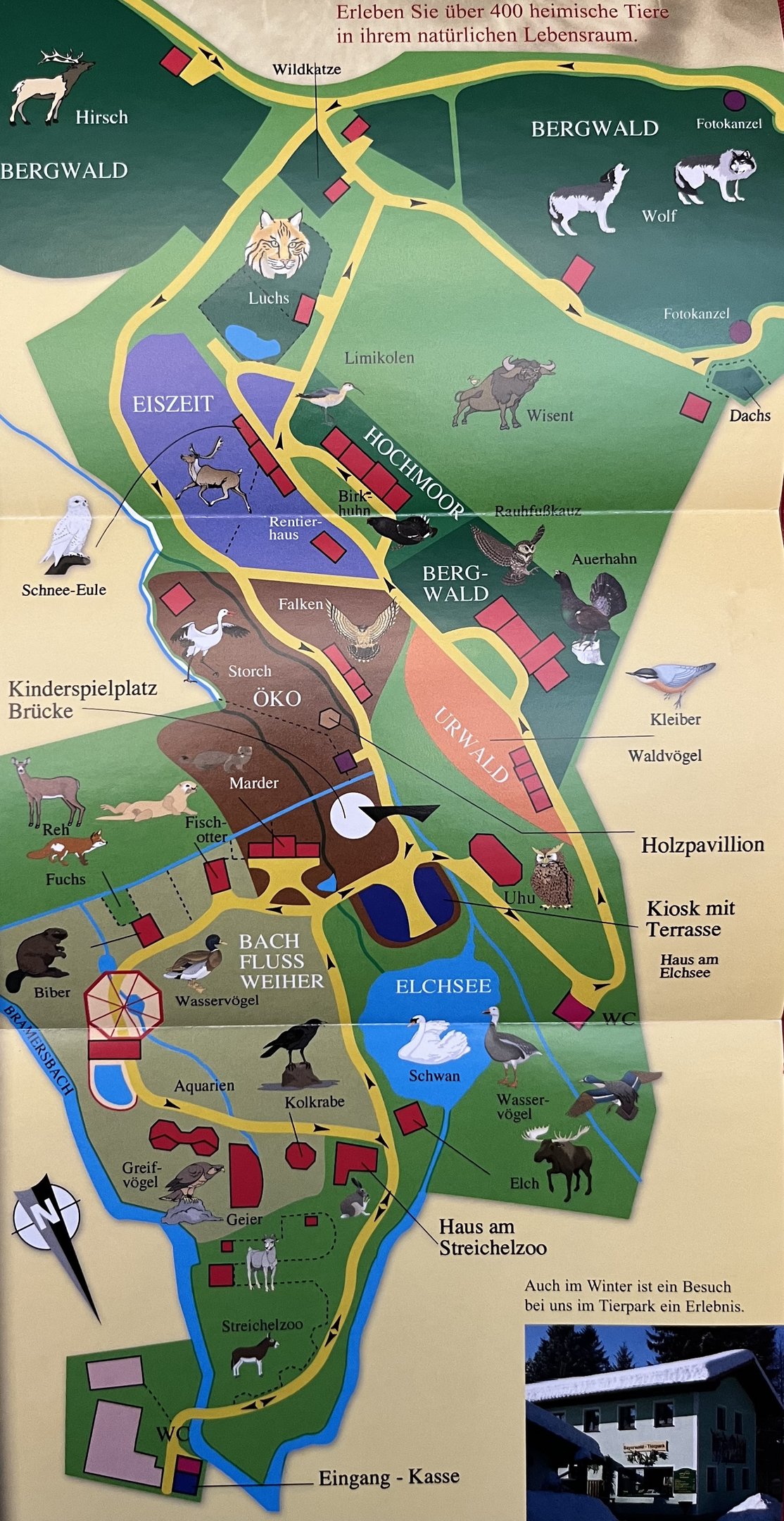 Bayerwald Tierpark Map - undated