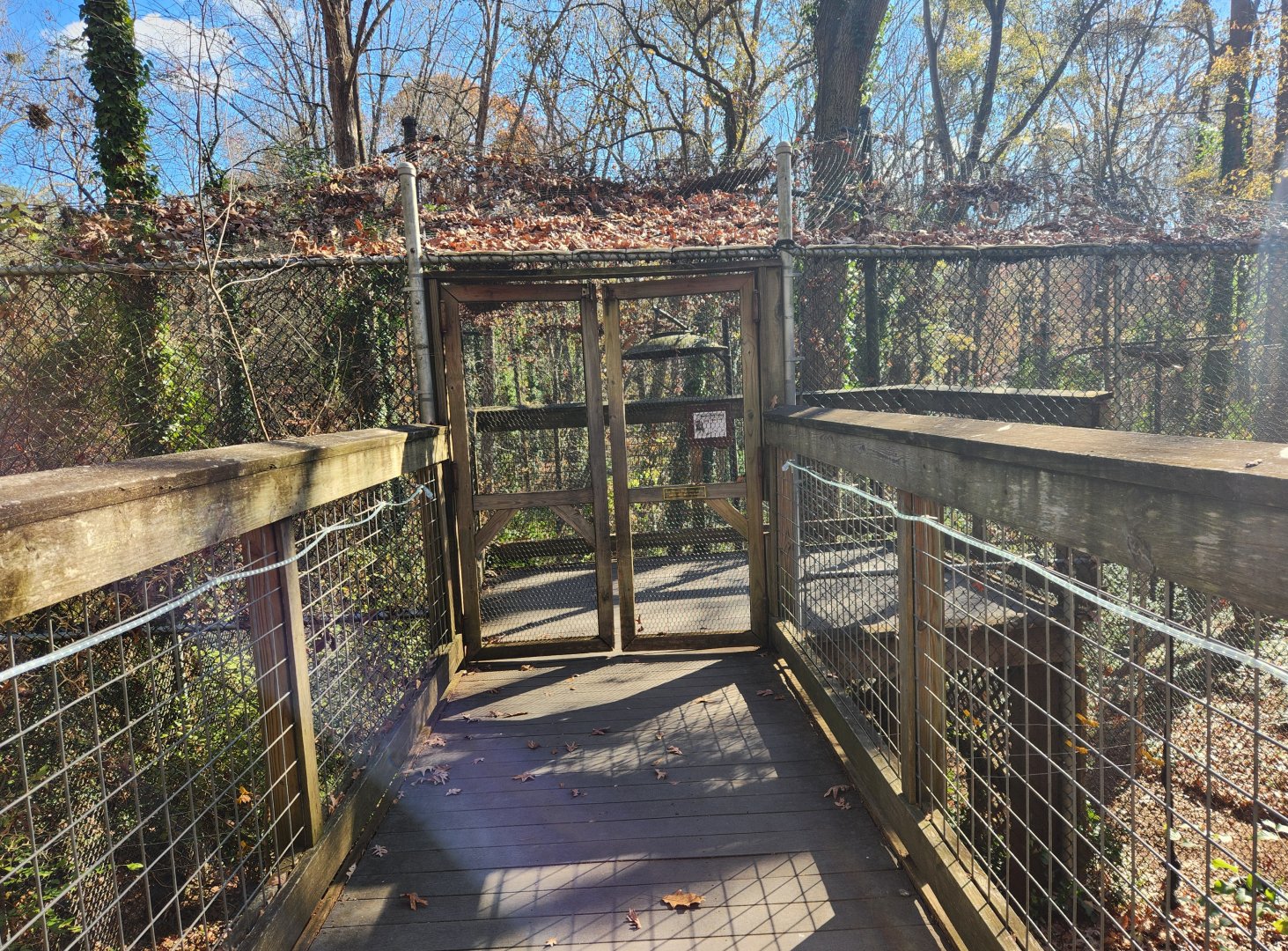 Bear Hollow Zoo - Entrance to turkey exhibit