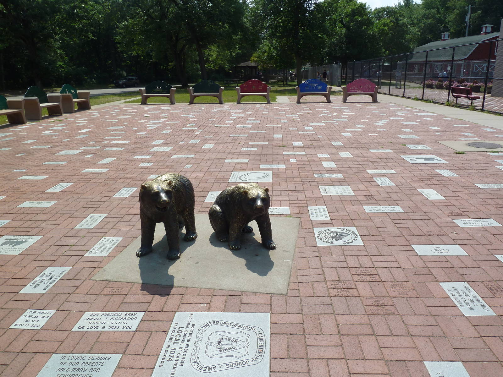 Bear Statues + Plaza