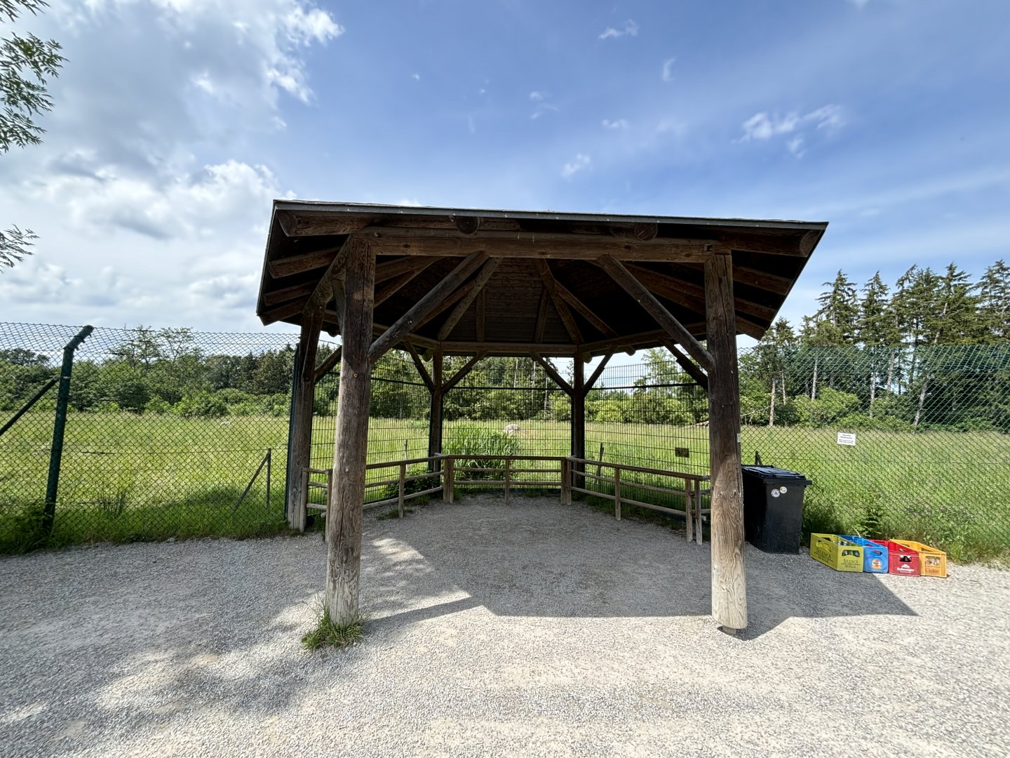 Bear Viewing Area at Wildpark Poing