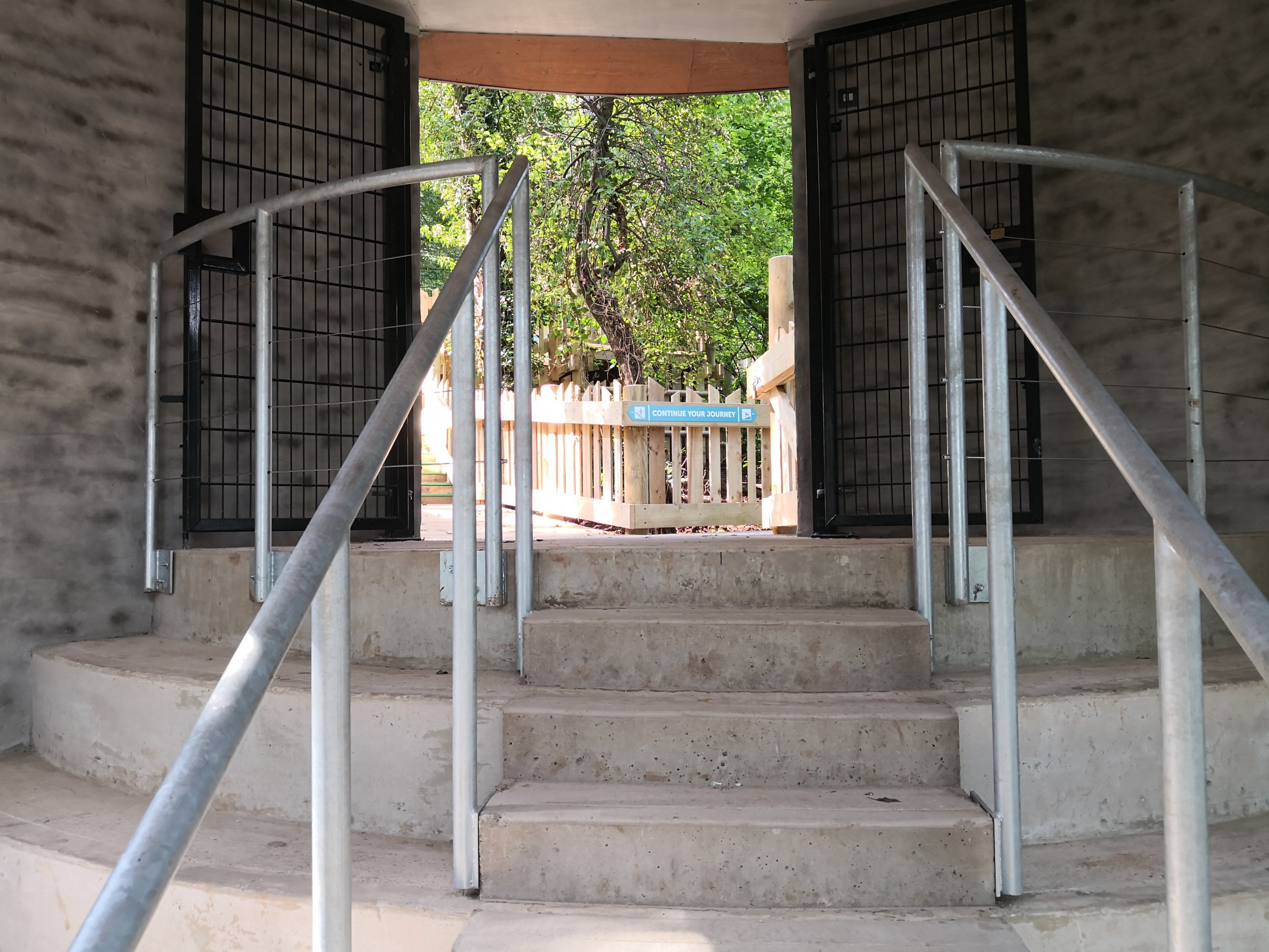 Bear Wood glass viewing area