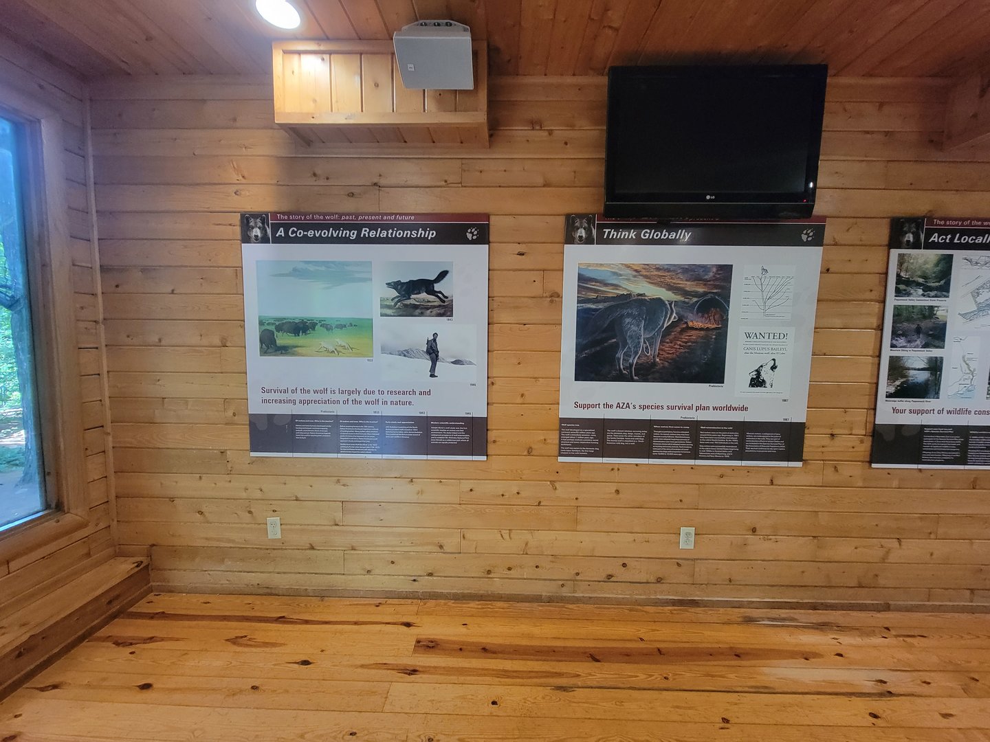 Beardsley 7/22 - Wolf Observation Learning Facility, The Story of the Wolf