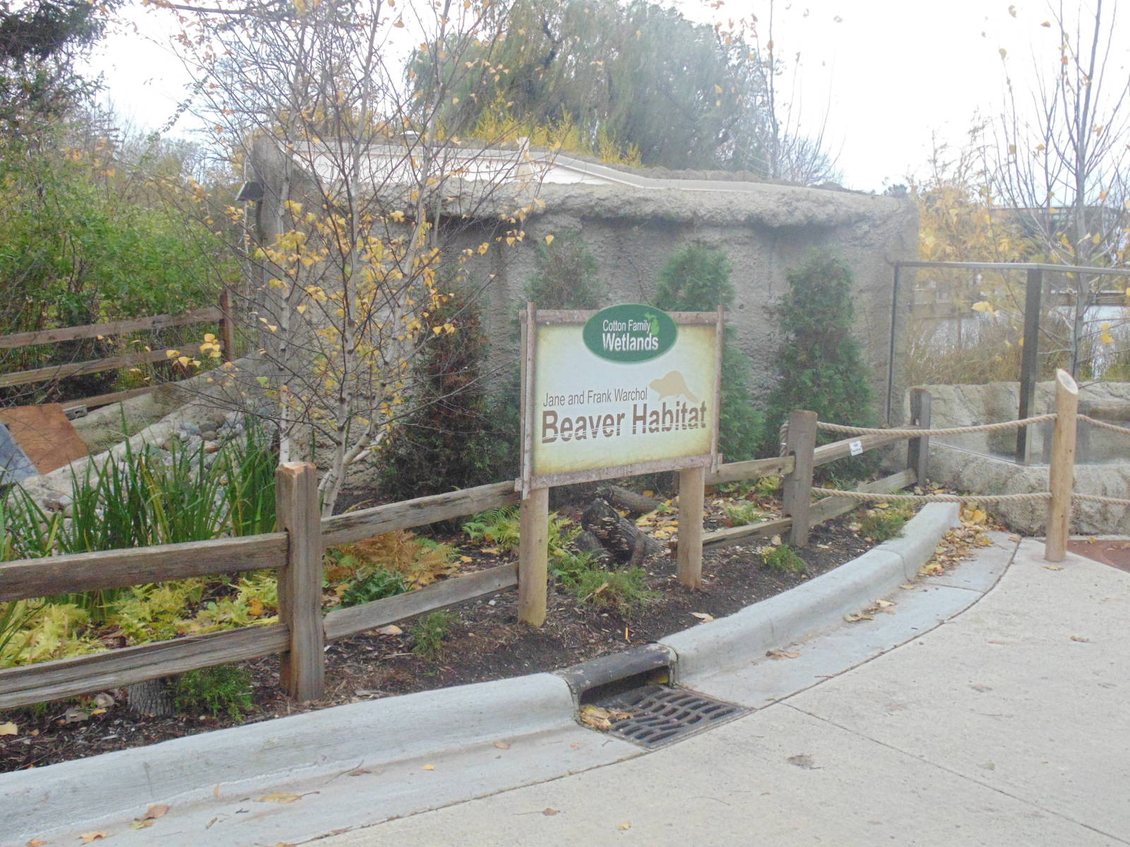 Beaver Habitat Sign