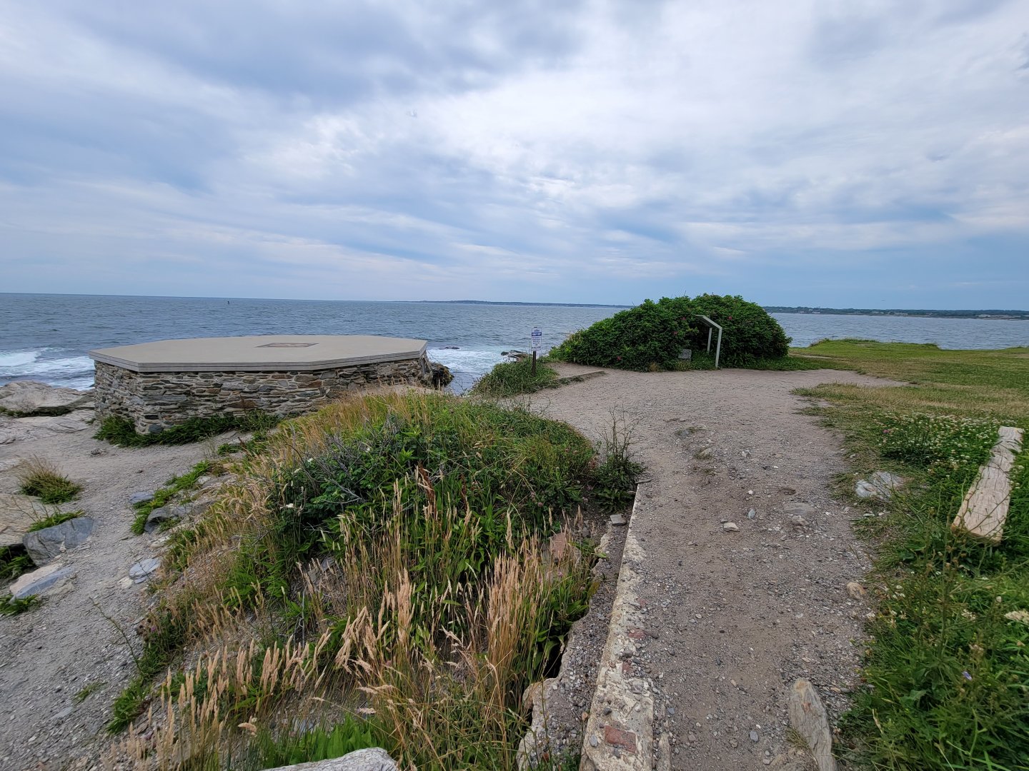 Beavertail Aquarium - view, base of original lighthouse