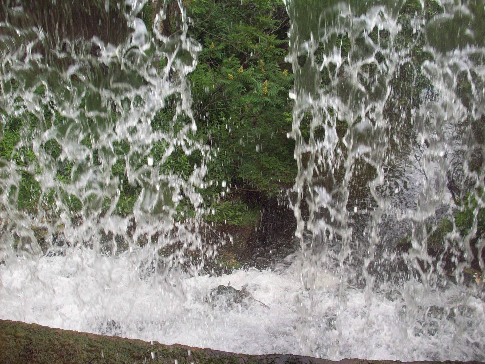 Behind the American Falls