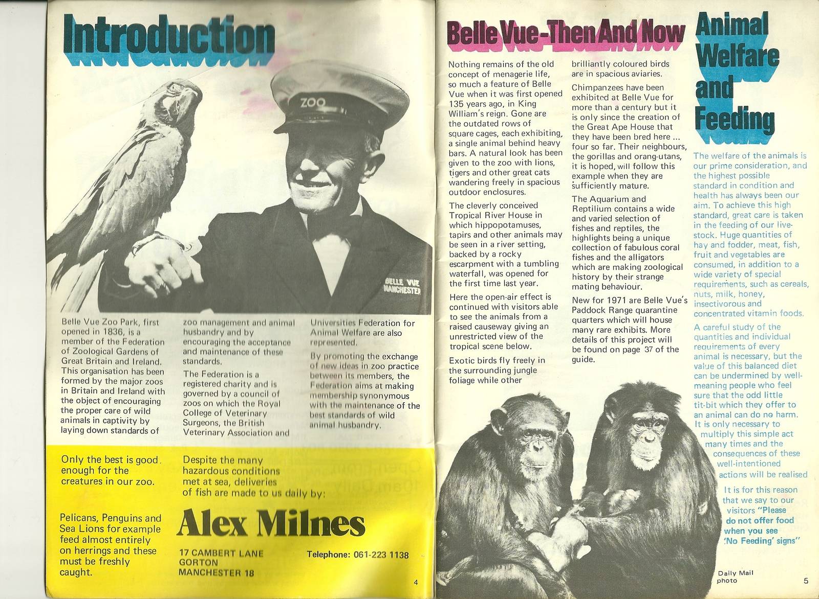 Belle Vue, Manchester. Pages from 1971 guidebook