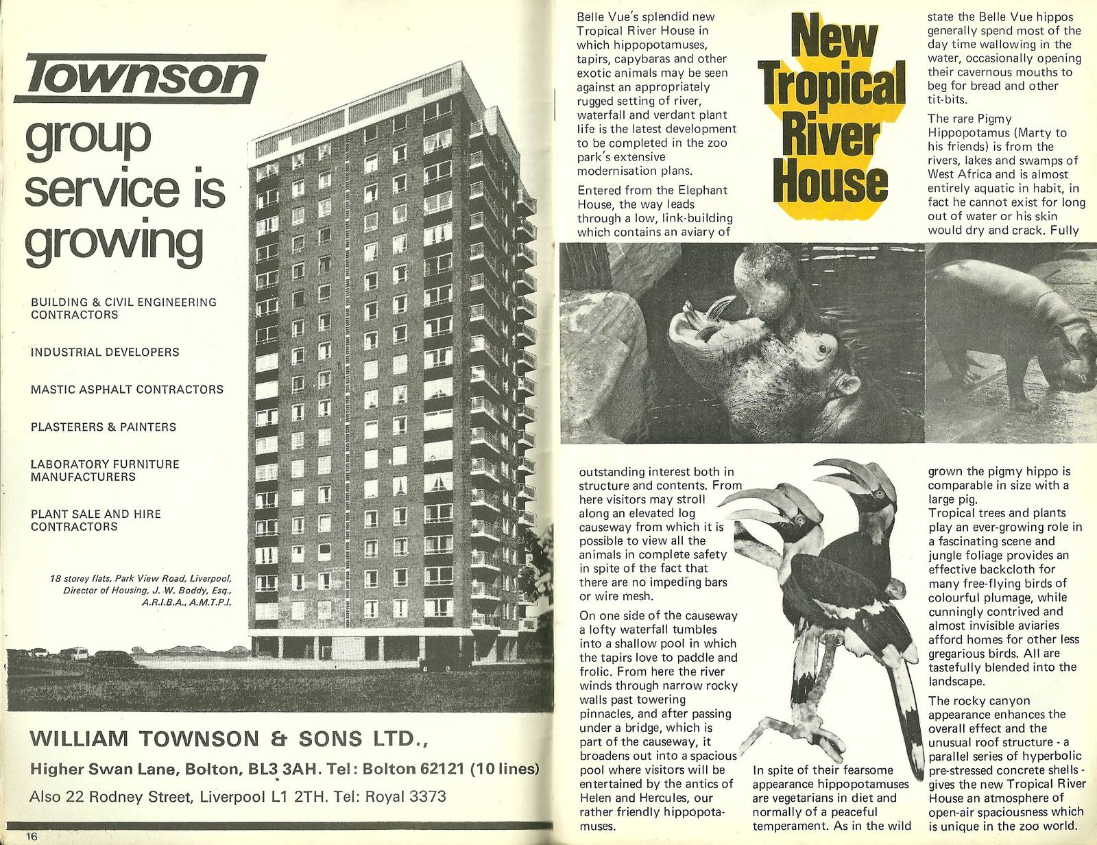 Belle Vue, Manchester. Pages from 1971 guidebook