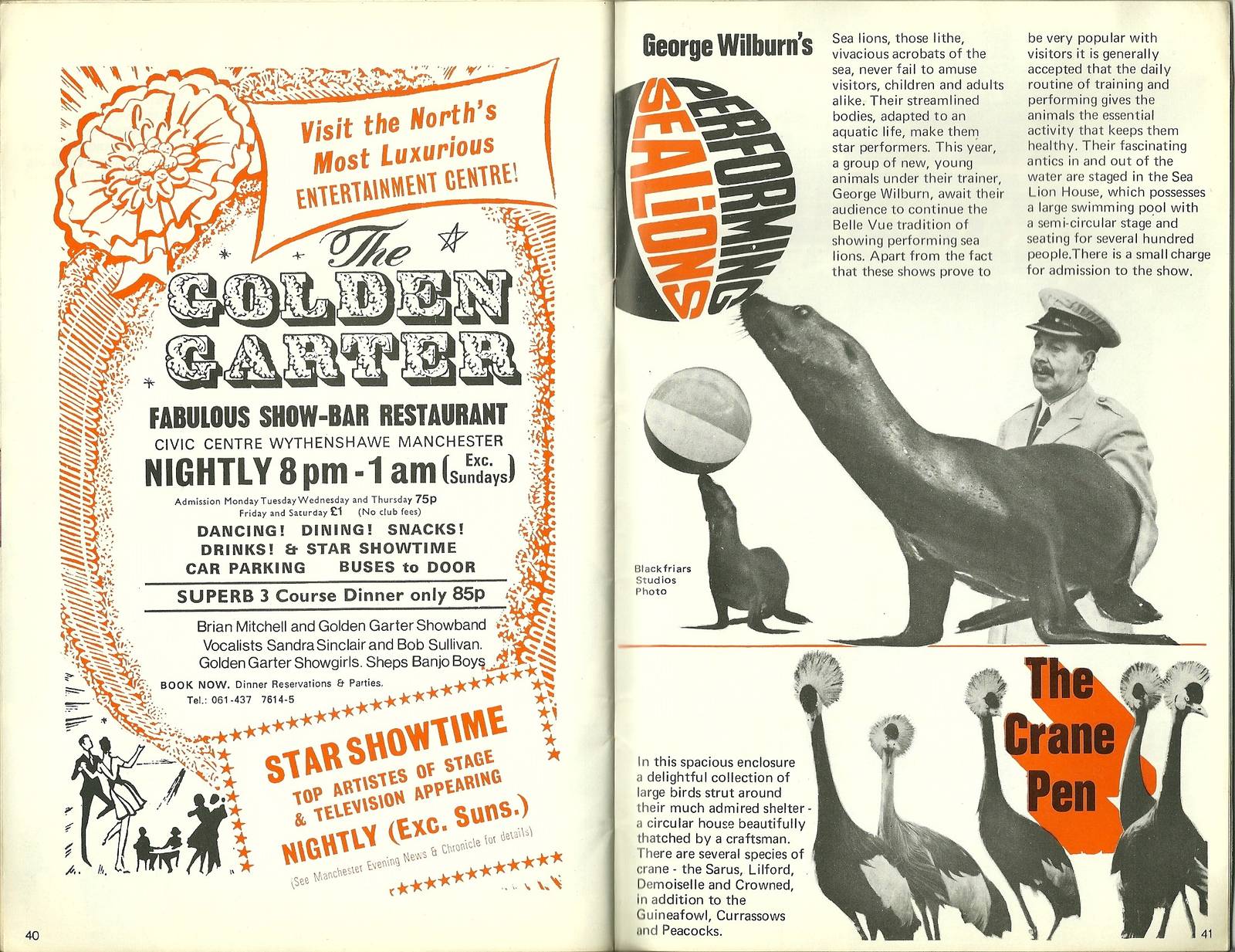 Belle Vue, Manchester. Pages from 1971 guidebook