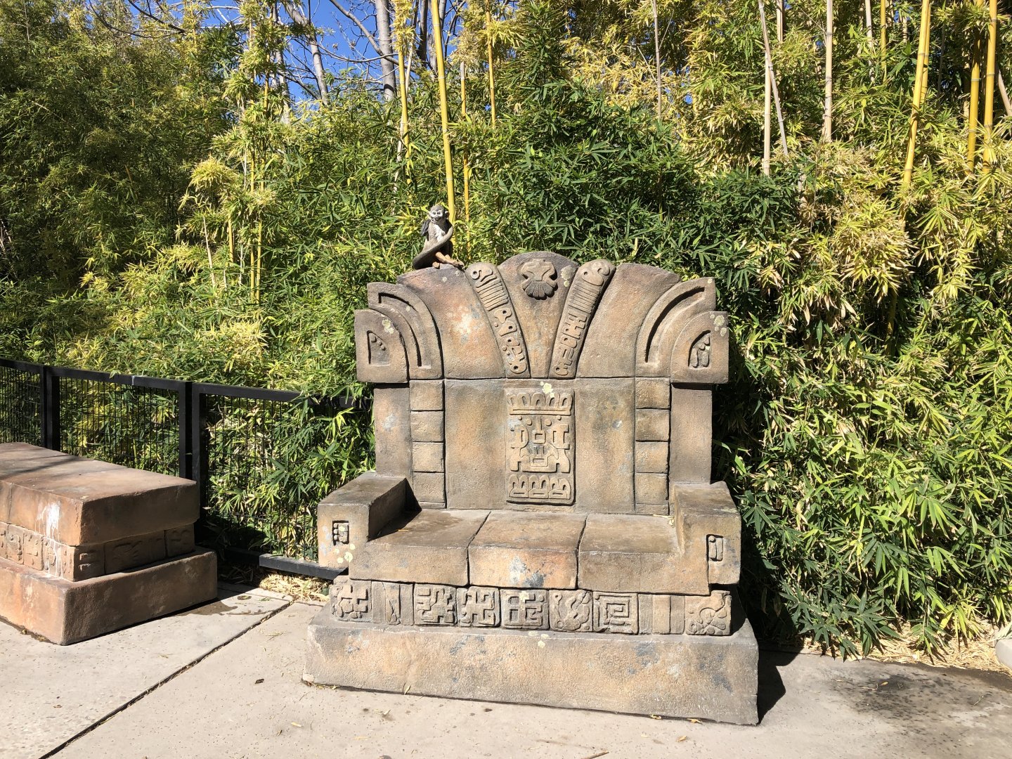 Bench in South America area