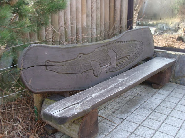 Bench in the zoo