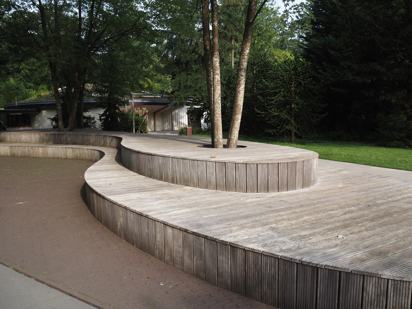 Bench near the entrance of Apenheul, 2024-08-18