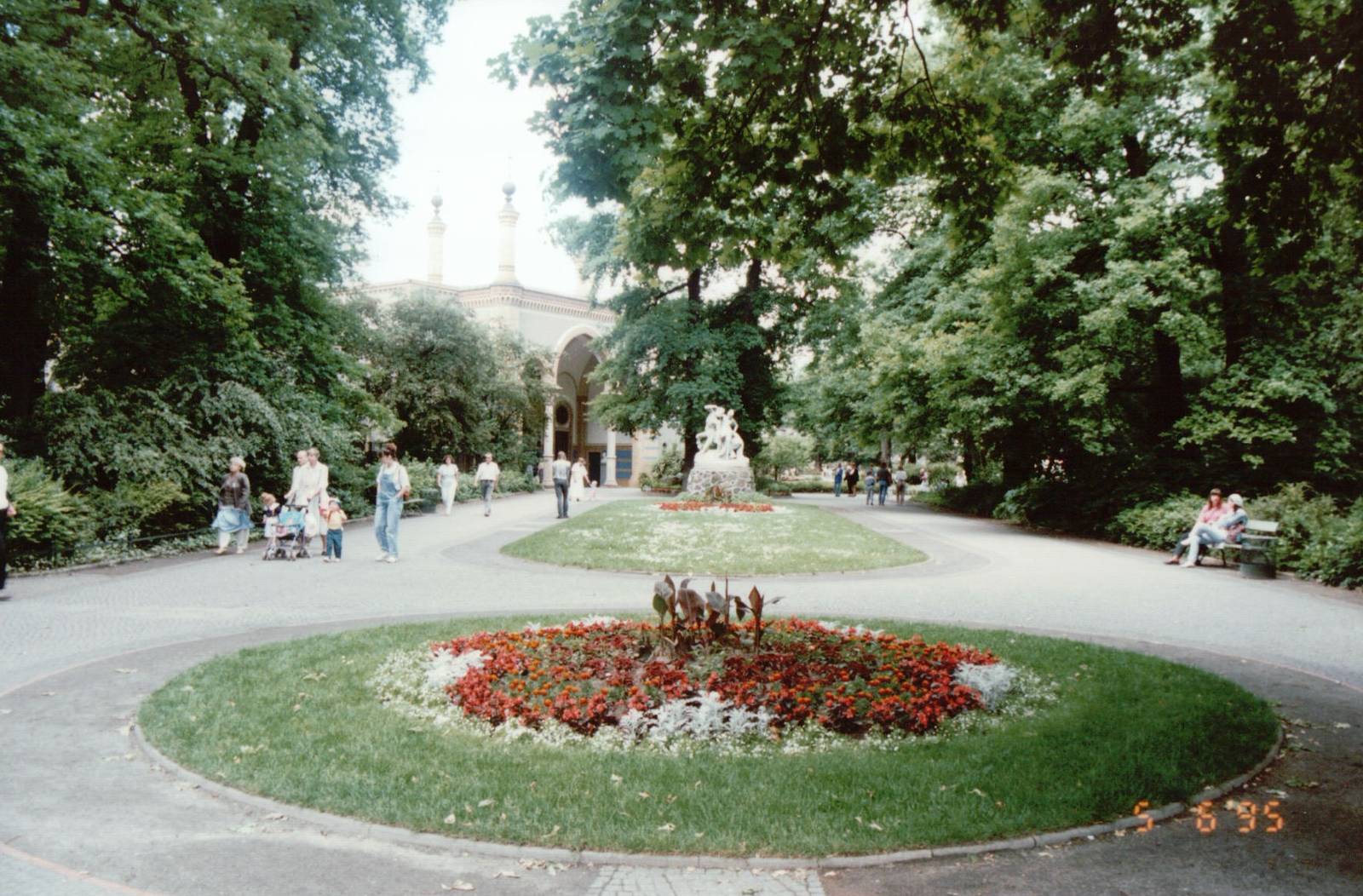 Berlin Zoo 1995 - Looking towards the historic Giraffe and Antelope House