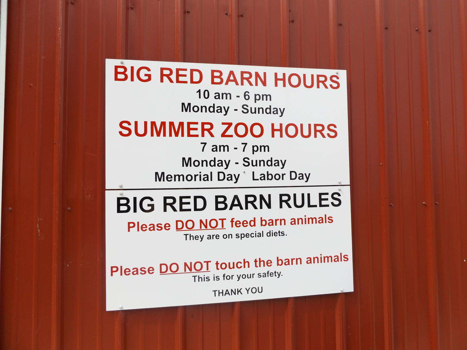 Big Red Barn Sign