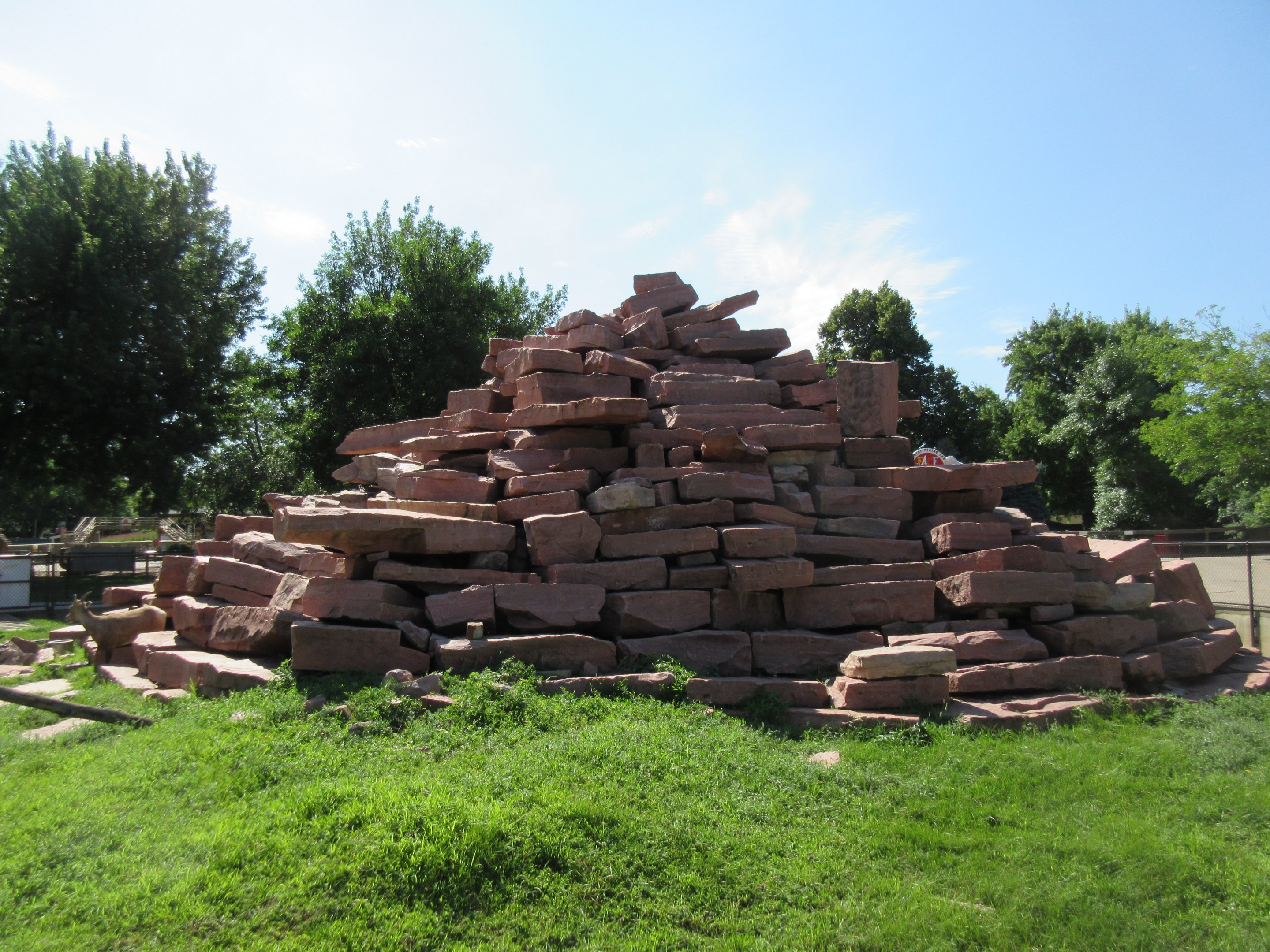 Bighorn Sheep Red Rock Mountain Exhibit (built in 1963)