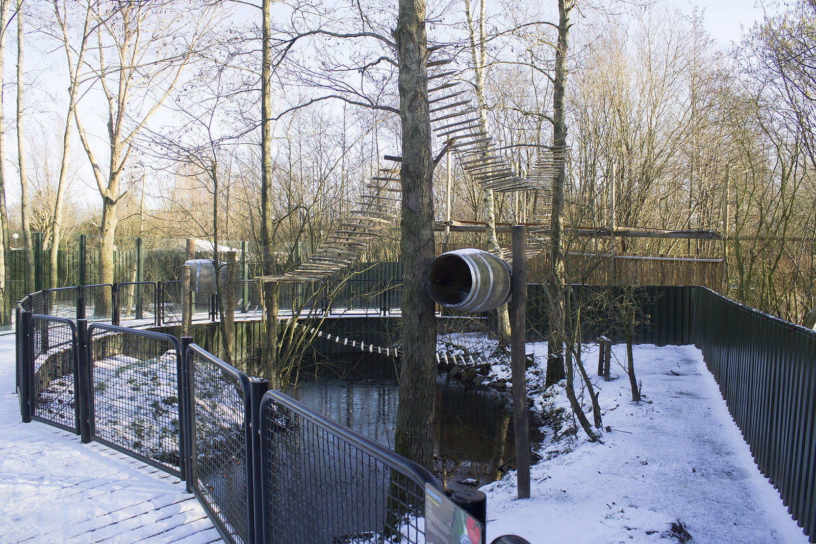 Binturong and small-clawed otter exhibit