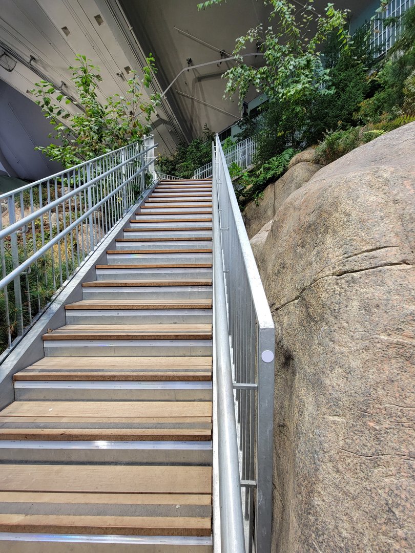 Biodôme Montréal - Gulf of St. Lawrence - Steps to second floor (multiple ways to access)