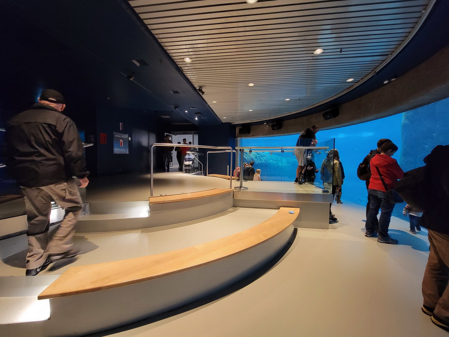 Biodôme Montréal - Gulf of St. Lawrence - Underwater viewing, seating area