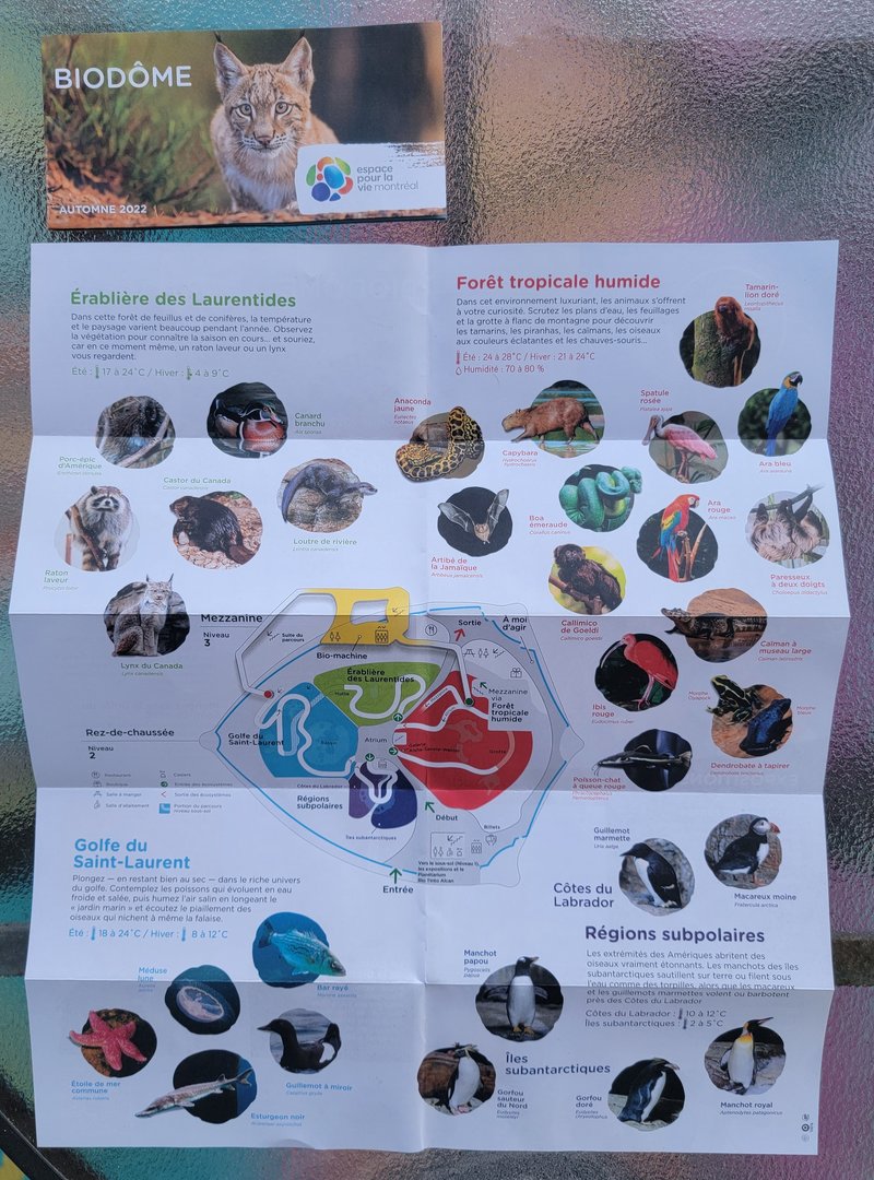 Biodôme Montréal - Map!