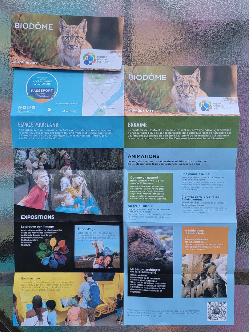 Biodôme Montréal - Map!