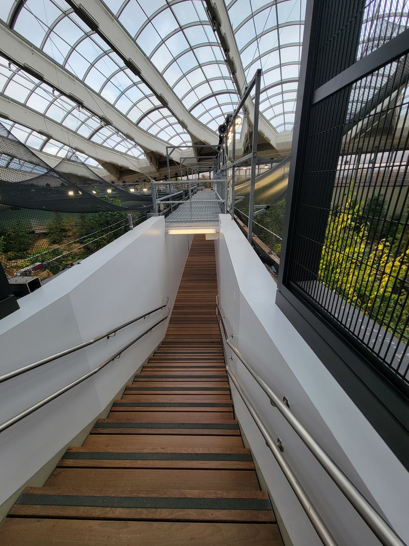 Biodôme Montréal - Second Floor - Steps/ramp from second floor to Gulf of St. Lawrence