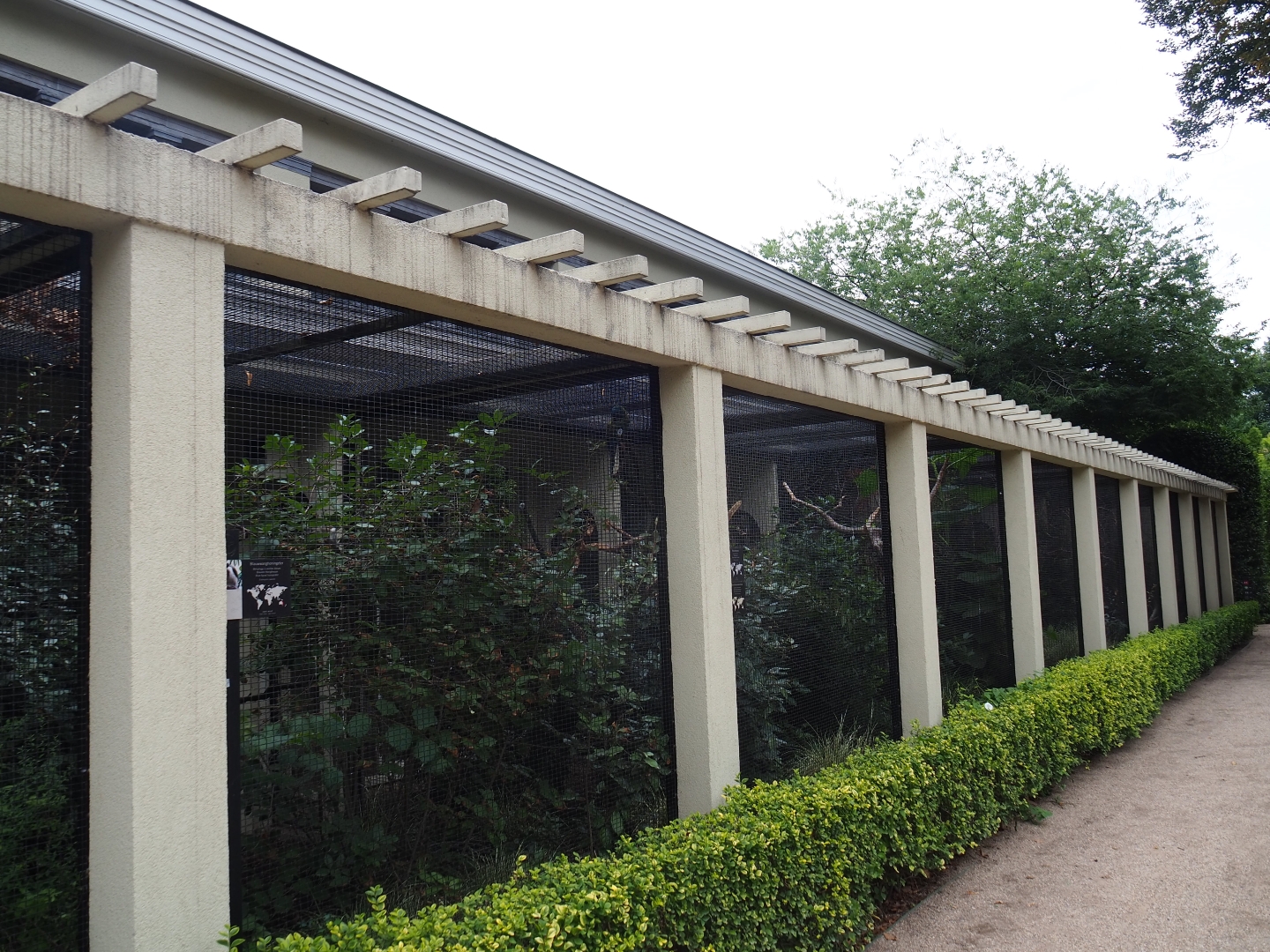 Bird House - Row of outdoor aviaries