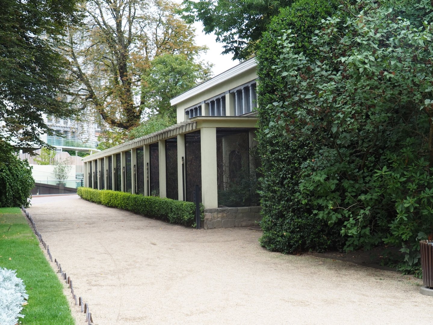 Bird House - Row of outdoor aviaries
