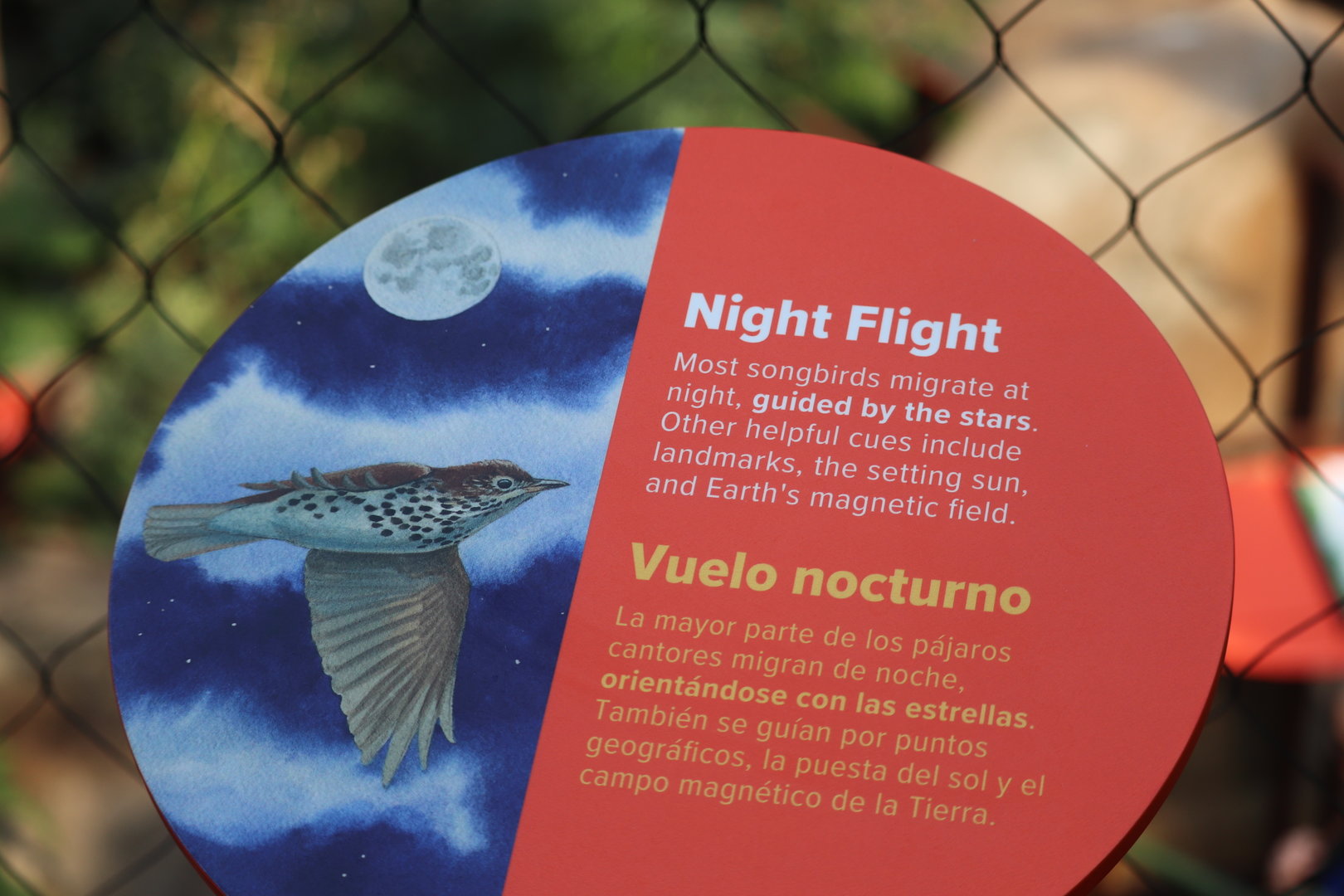 Bird House - Sign in the Coffee Farm Aviary