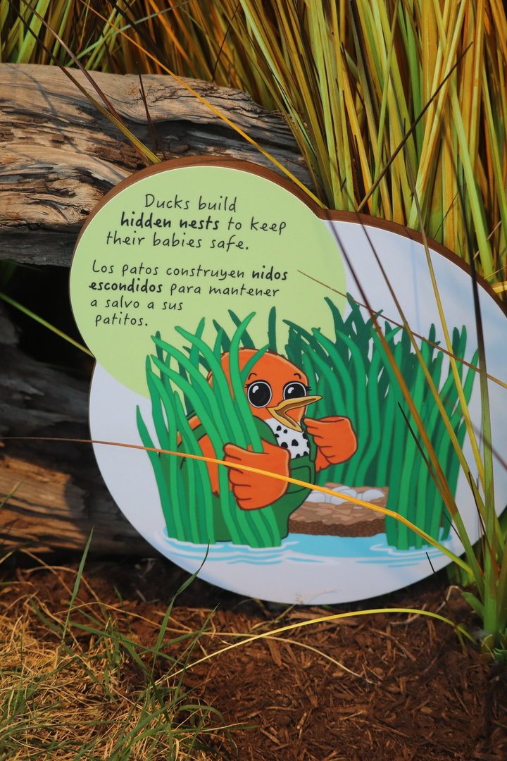 Bird House - Sign in the Prairie Pothole Aviary