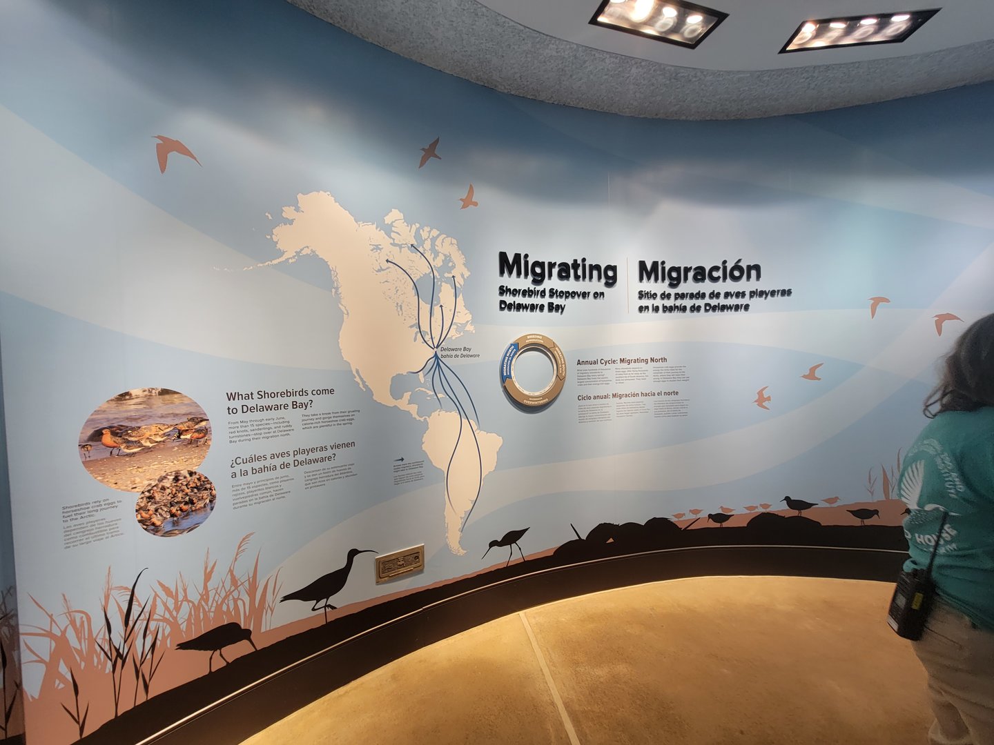 Bird House - Signage in the Delaware Bay Aviary Entrance.