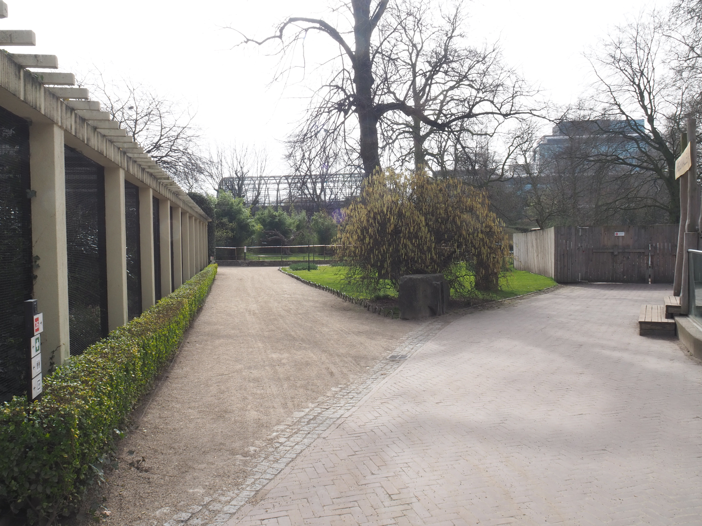 Bird House small aviary block and walkway, 2022-03-16