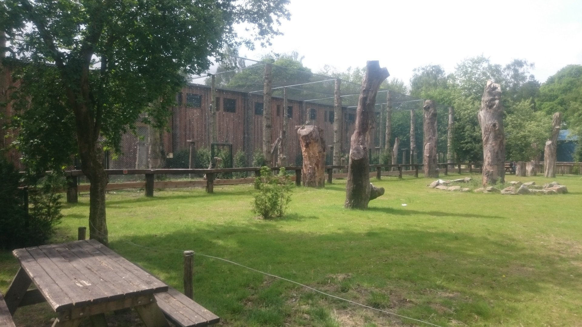 Bird-of-prey and crane aviaries