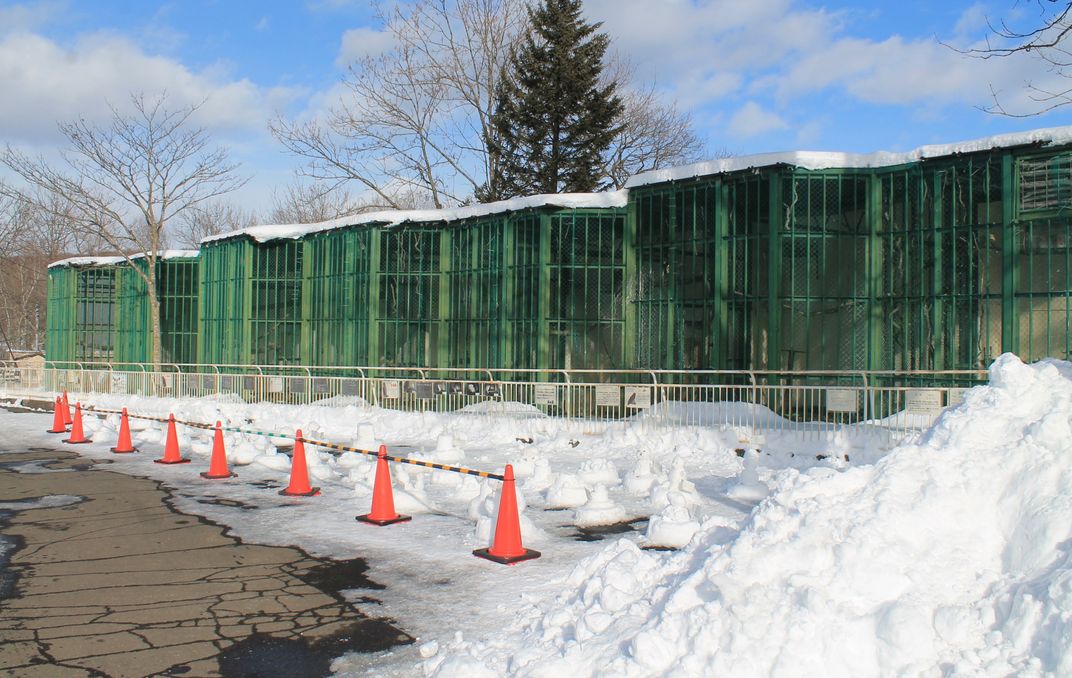 Bird of Prey aviaries, Kushiro Zoo