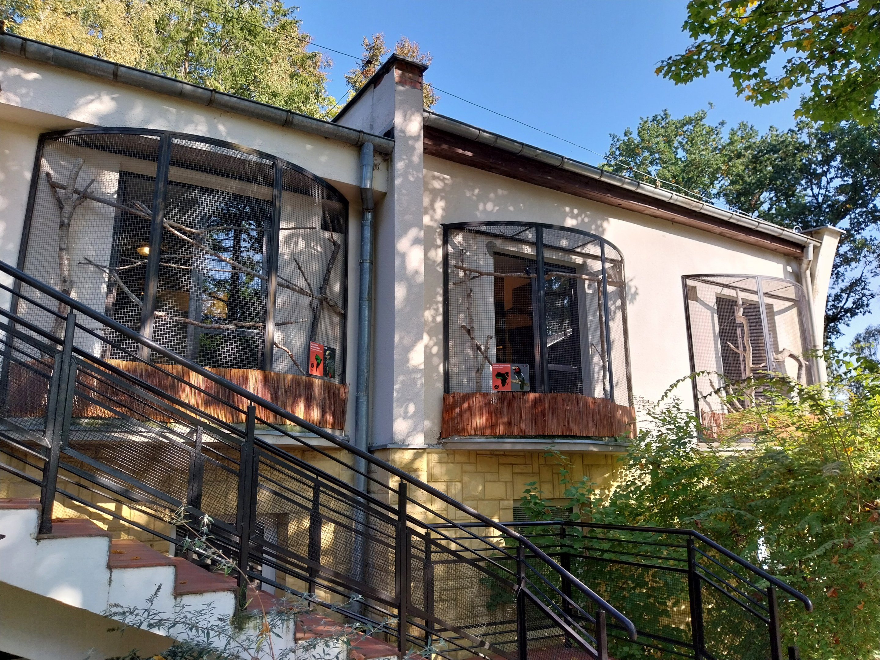 Bird & Reptile House - second entrance and hanging aviaries