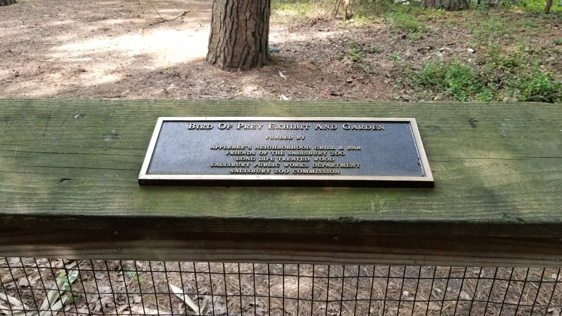 Birds of prey donation sign