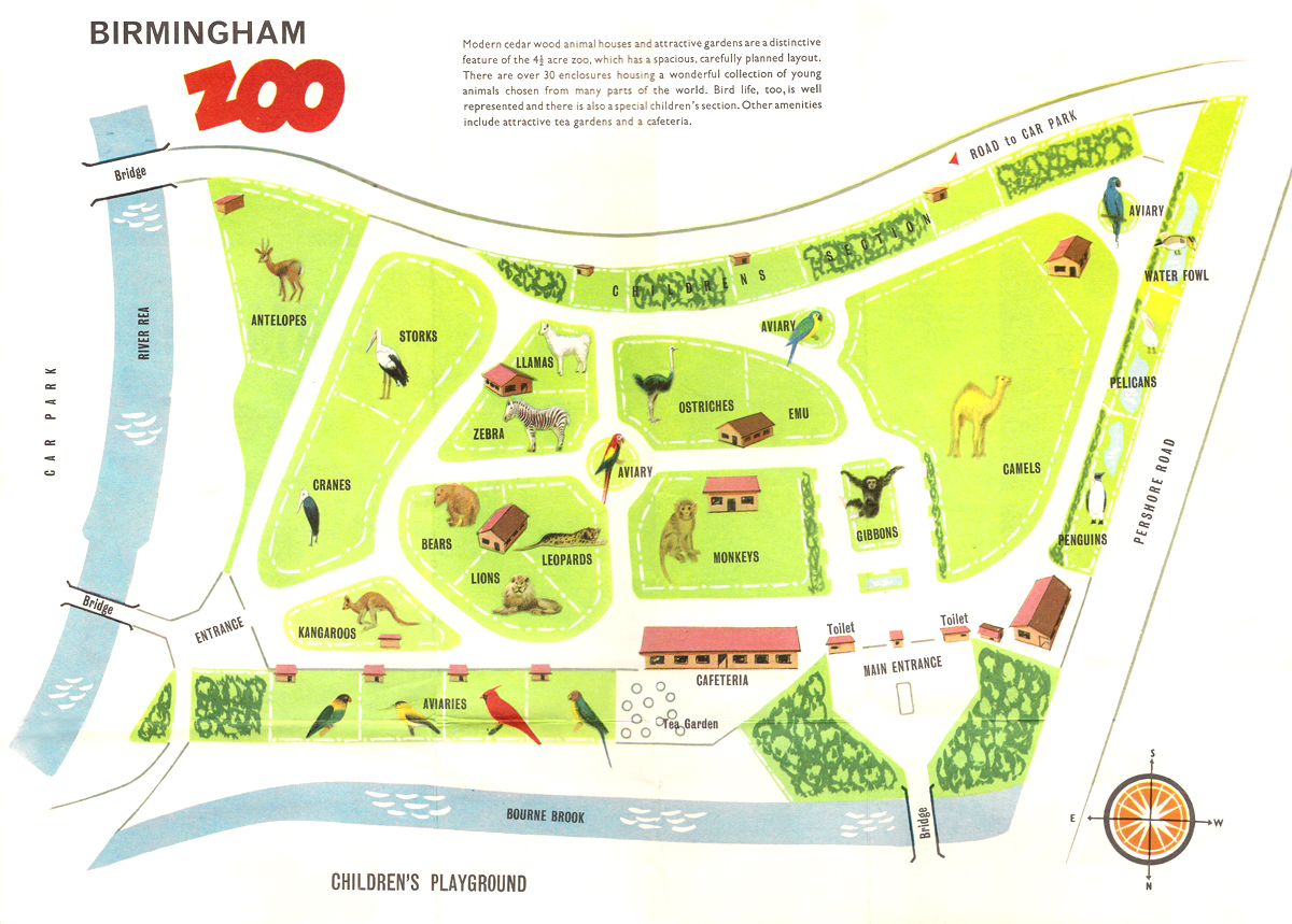 Birmingham zoo map