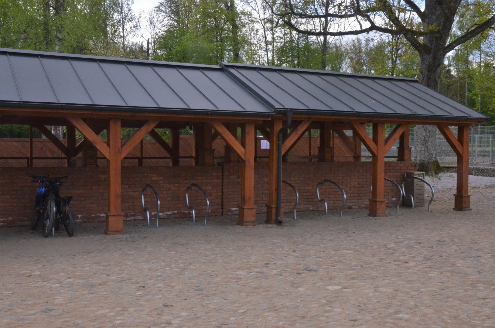 Bison Bike Rack at Rezerwat Pokazowy Żubrów, Białowieża 07/05/19