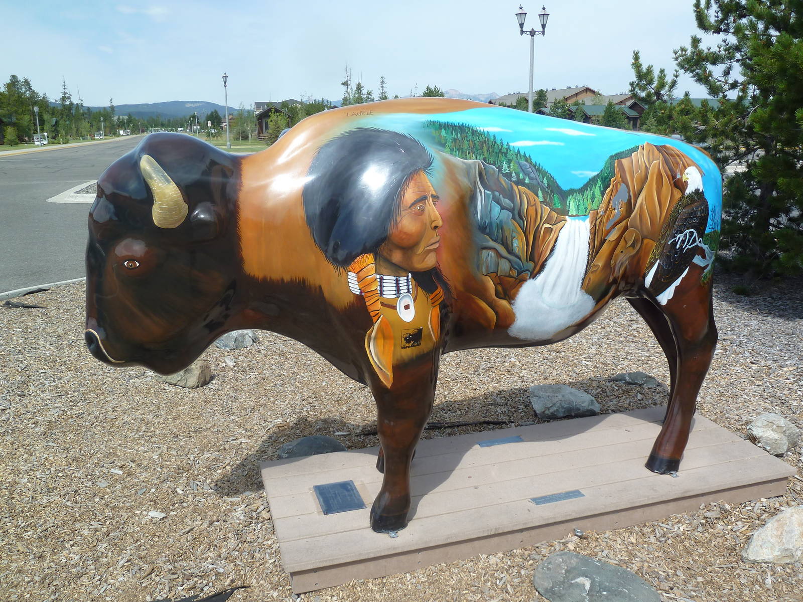Bison Statue