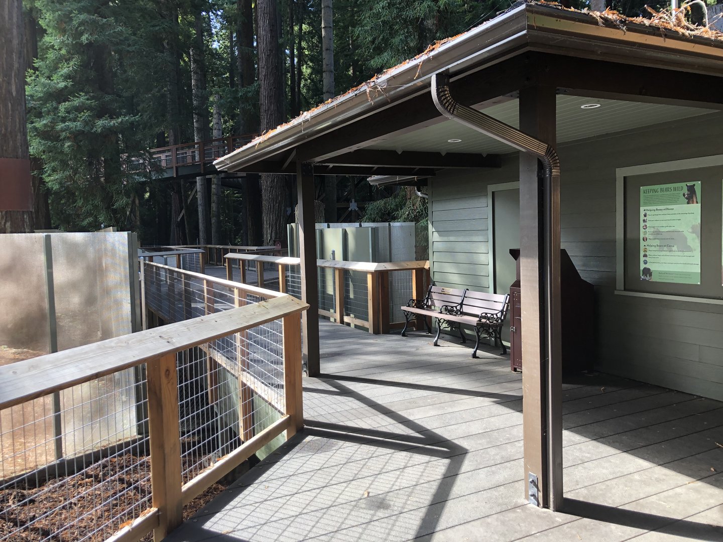 Black bear exhibit walkway (Opened summer 2023)
