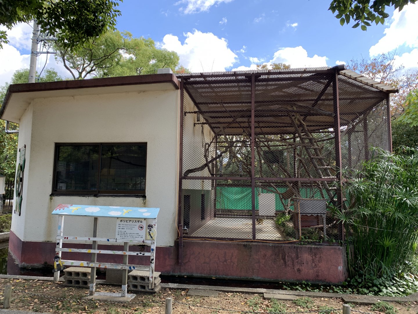 Black-capped Squirrel Monkey Enclosure (Himeji City Zoo)
