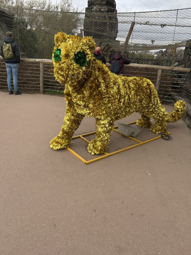 Black panther Christmas animal