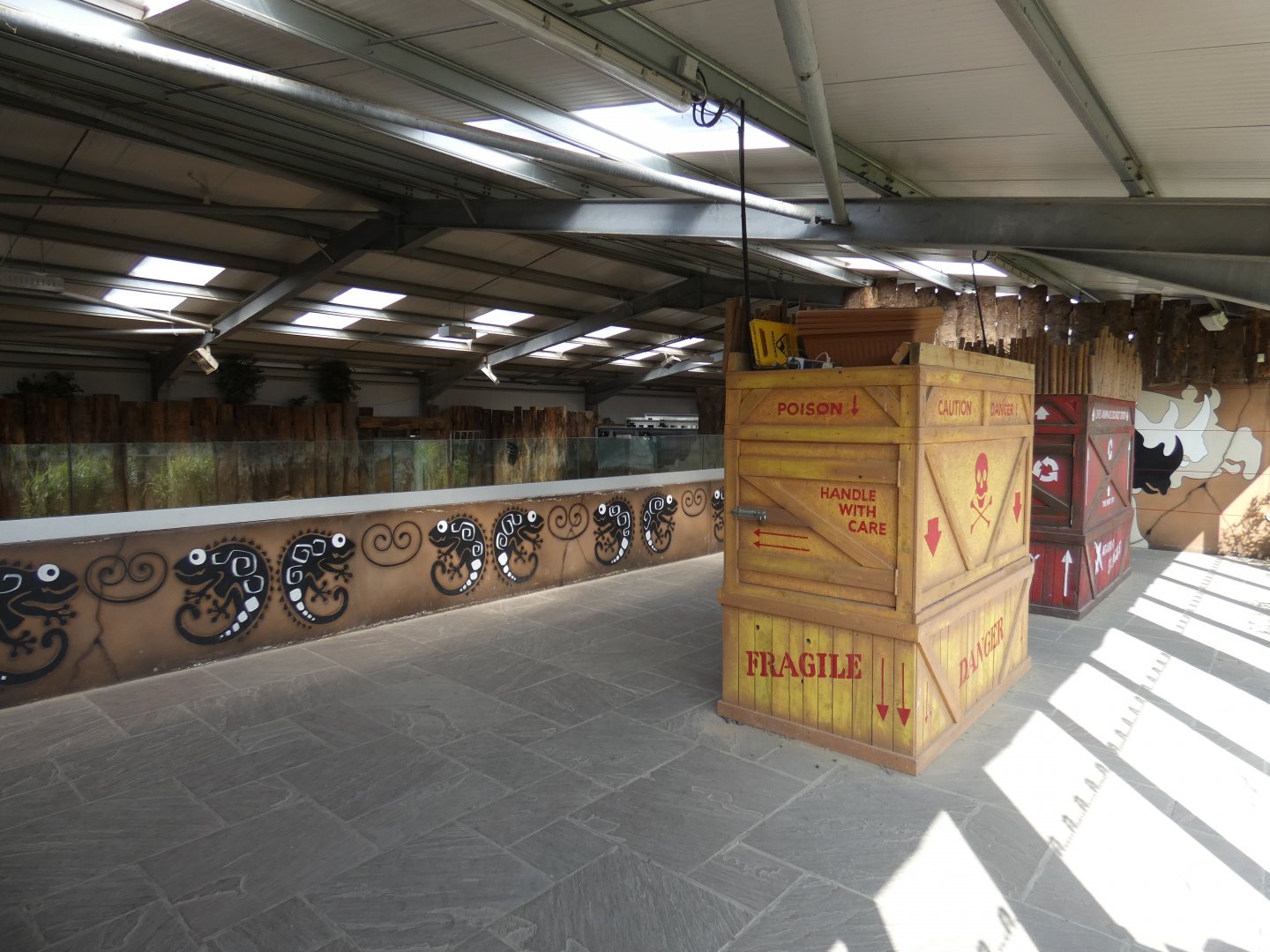 Black Rhino house viewing area