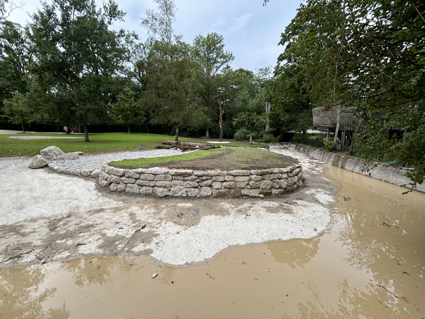 Blackbuck enclosure construction update