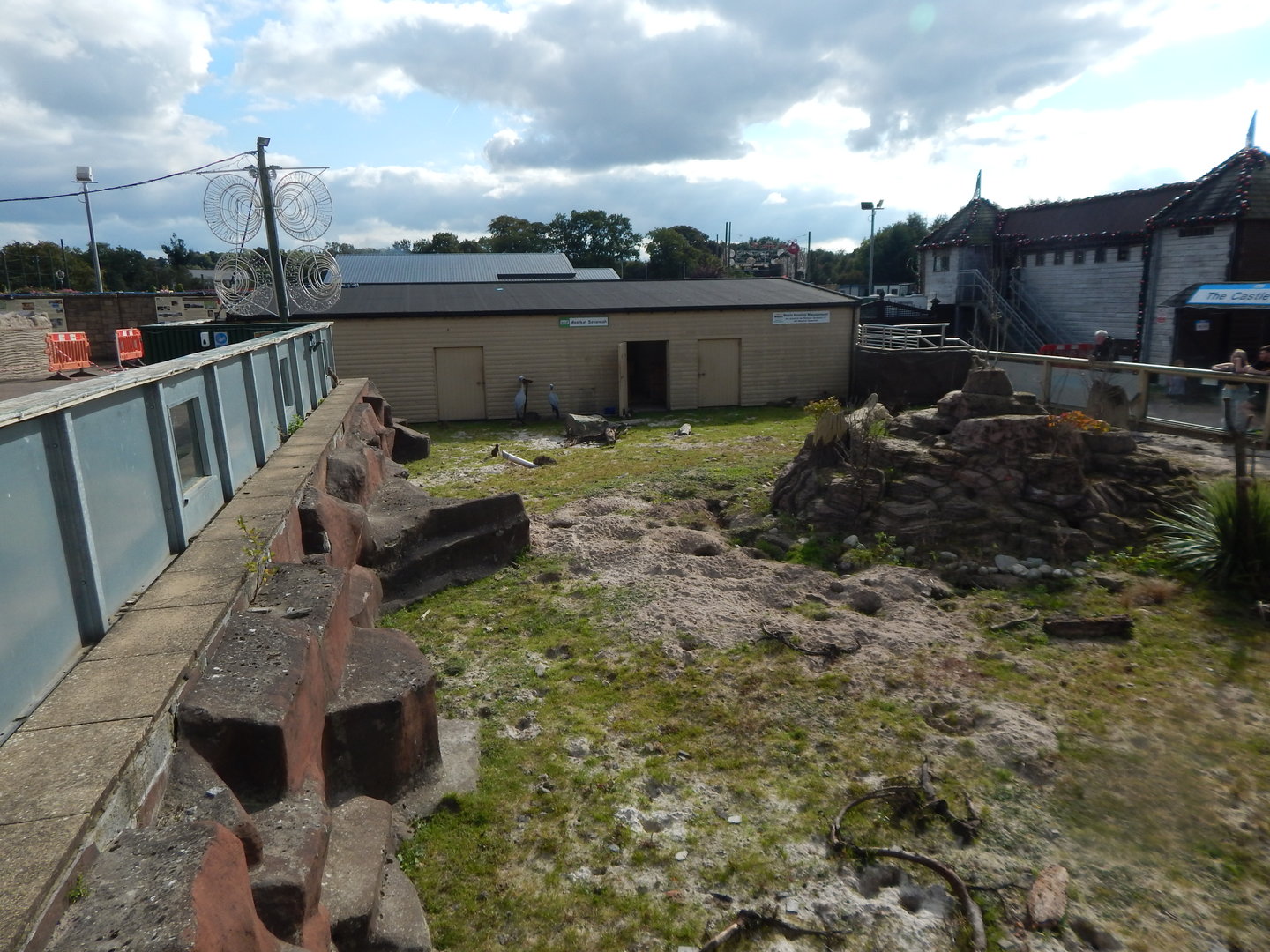 Blue crane and Meerkat enclosure 200922