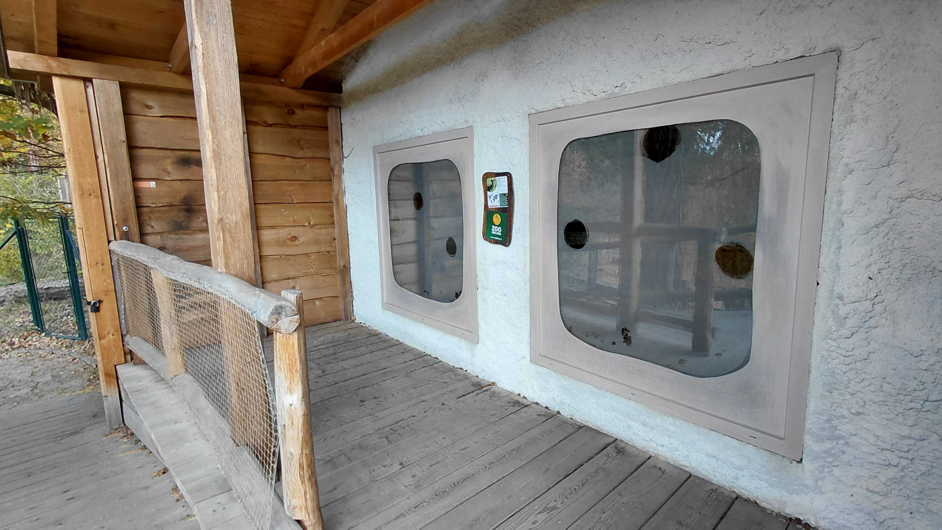 Blue duiker exhibit - viewing area