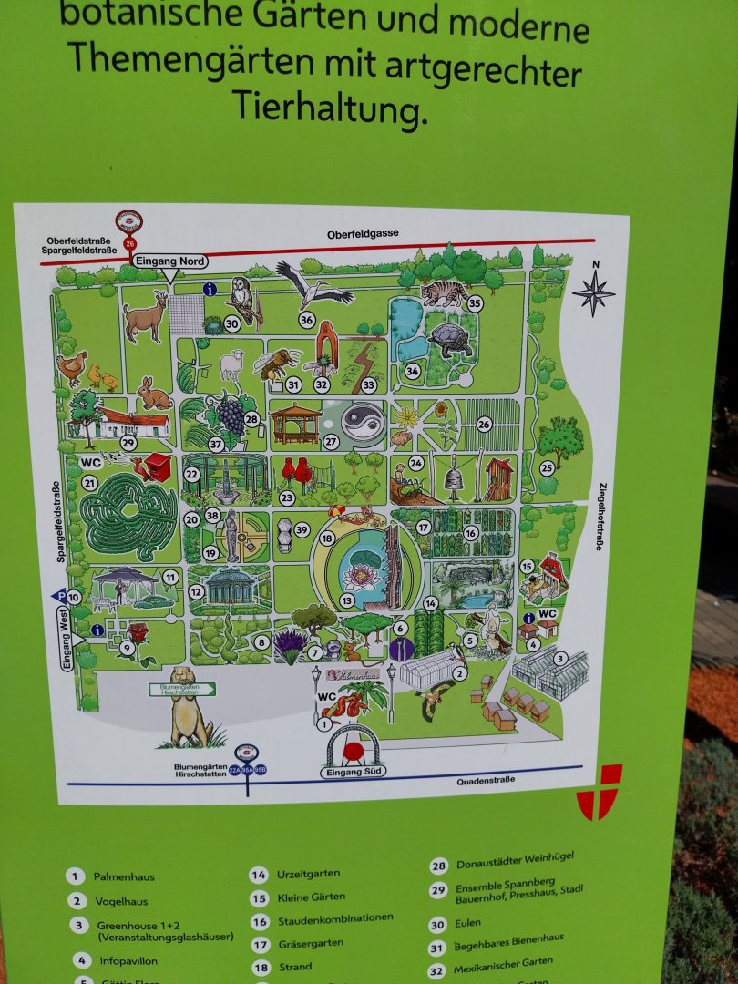 Blumengärten Hirschstetten - Map