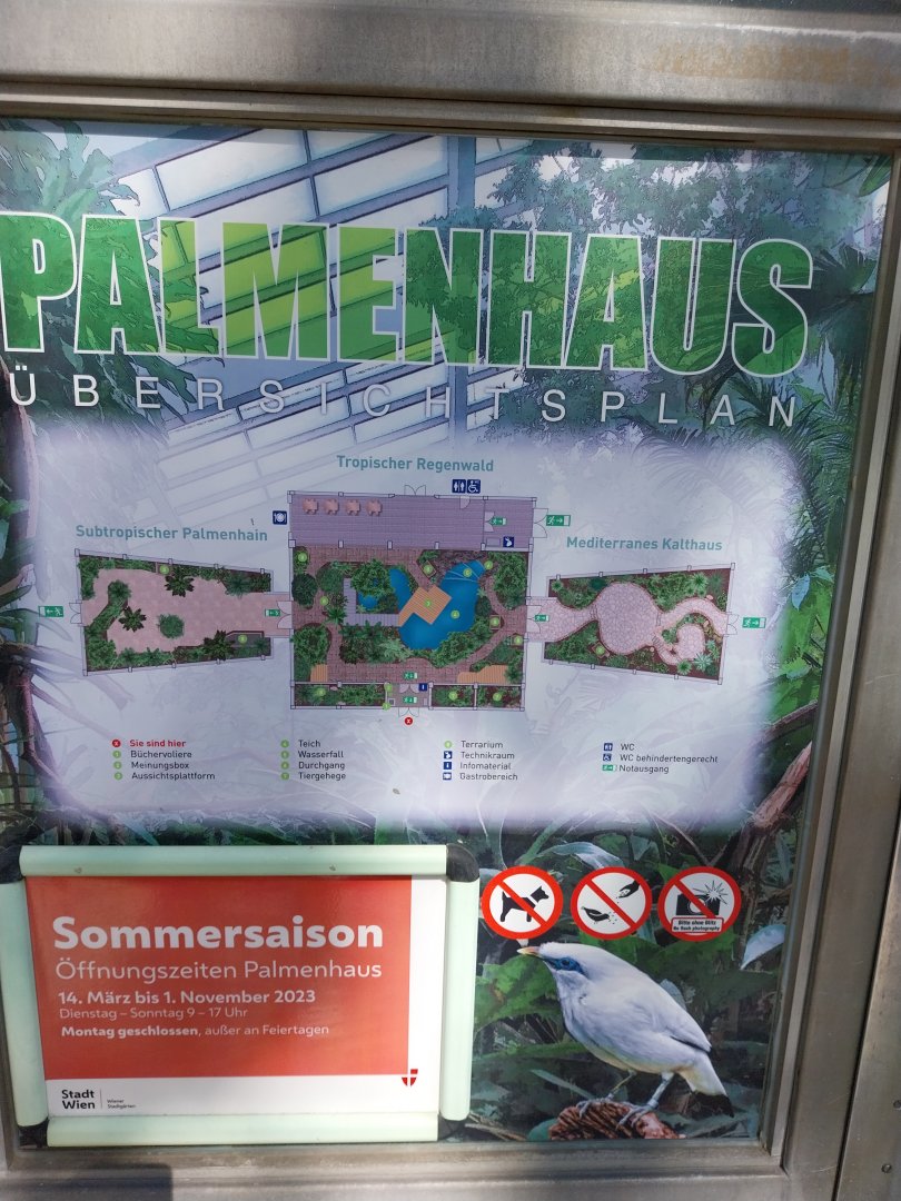 Blumengärten Hirschstetten - Palmenhaus - Map