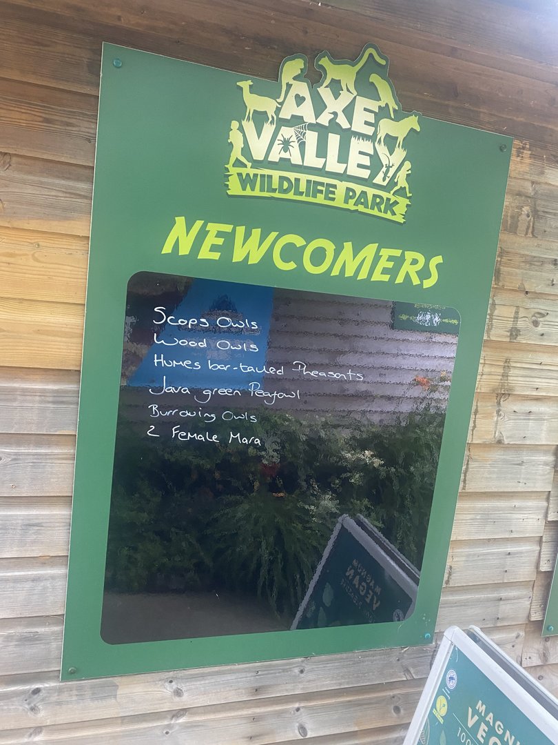 Board showing new arrivals 300623